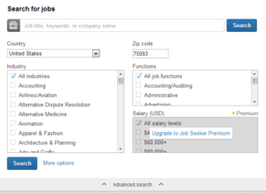 LinkedIn Search for Jobs